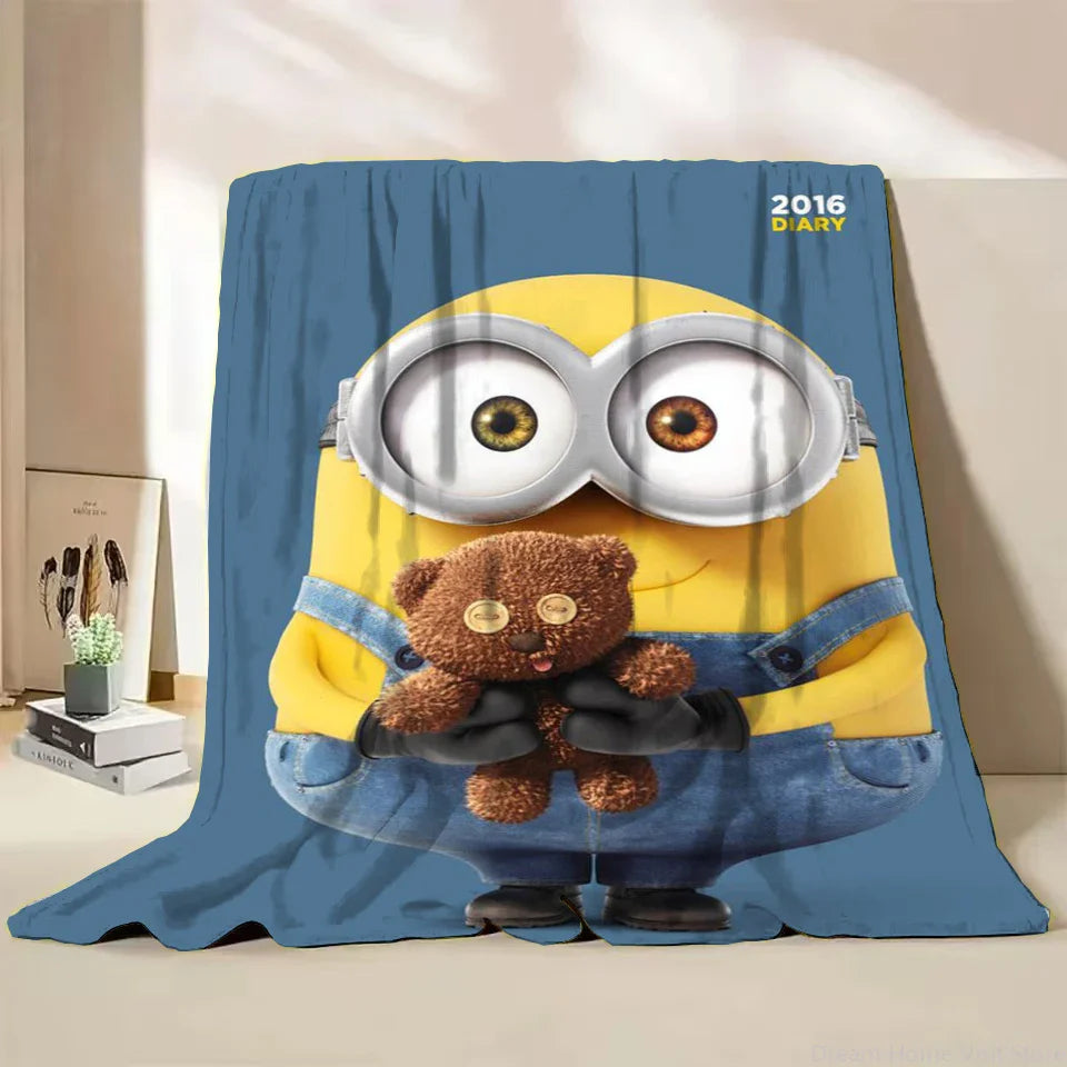 Minions Flannel Throw Blanket – Soft Winter Cartoon Blanket by MINISO - Image 12