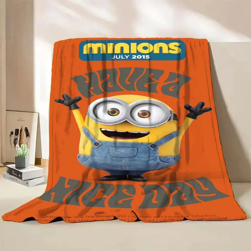 Minions Flannel Throw Blanket – Soft Winter Cartoon Blanket by MINISO - Image 30