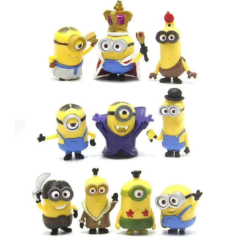 12Pcs/Set Kawaii Minions Anime Figure Toys - Image 5