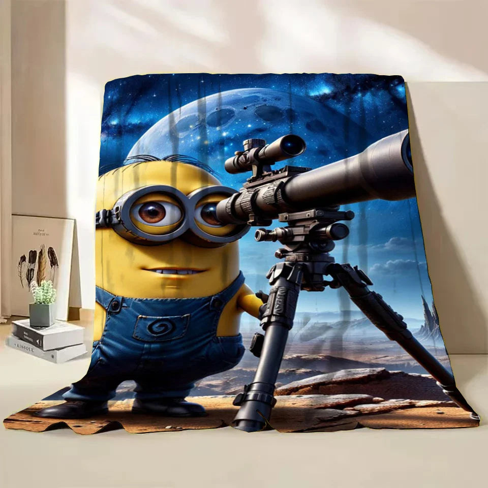 Minions Flannel Throw Blanket – Soft Winter Cartoon Blanket by MINISO - Image 27