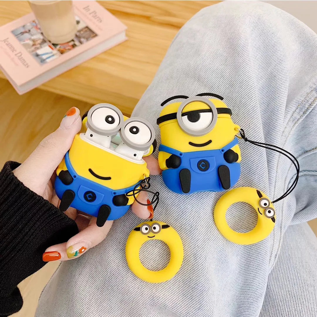Minions AirPods Case – Cute Silicone Cover for All Models - Image 3