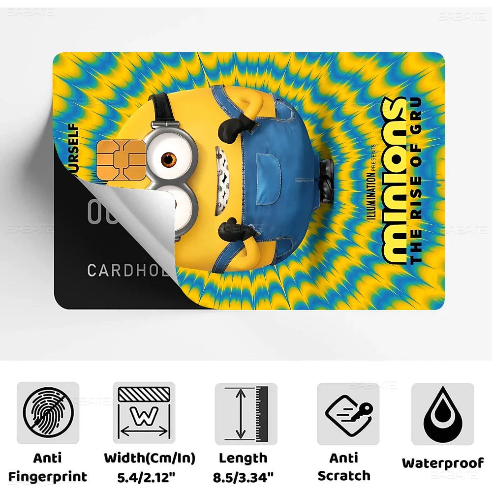 Cute M-Minions 2024 Anime Cartoon Skin Stickers for Credit Card - Image 19