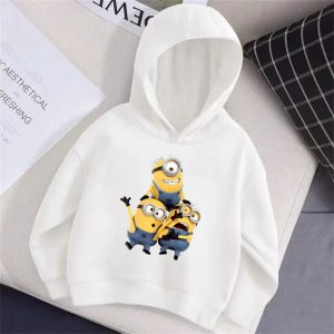 Minions Thick Fleece Hoodie for Kids – Winter Pullover Edition