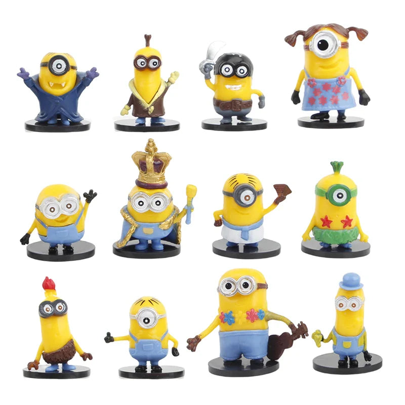 12Pcs/Set Kawaii Minions Anime Figure Toys - Image 6