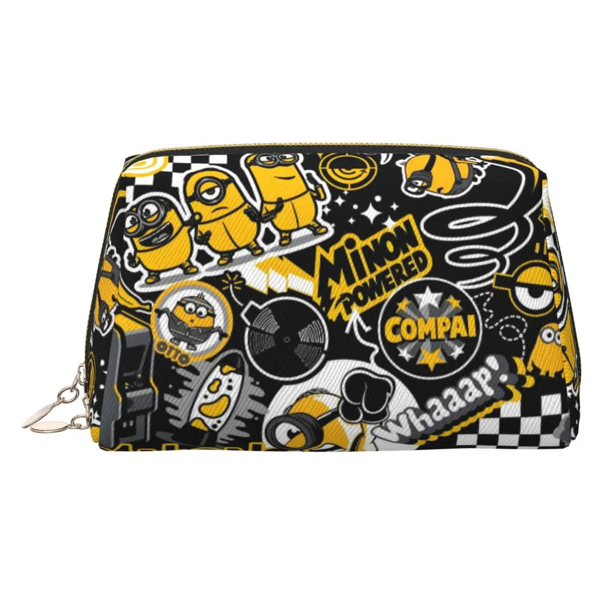 Custom Kawaii M-Miniones Classical Cartoon Cute Travel Toiletry Bag for Women - Image 19