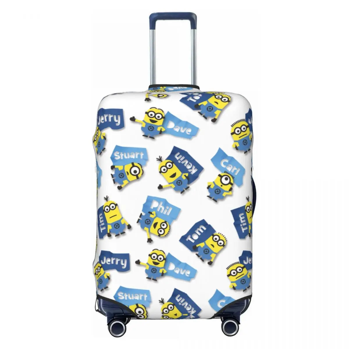 Custom Minions Luggage Cover – Washable Travel Suitcase Protector - Image 3