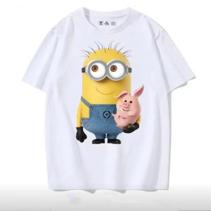 MINISO x Universal Studios Minions Shoulder T-Shirt – Unisex Summer Edition