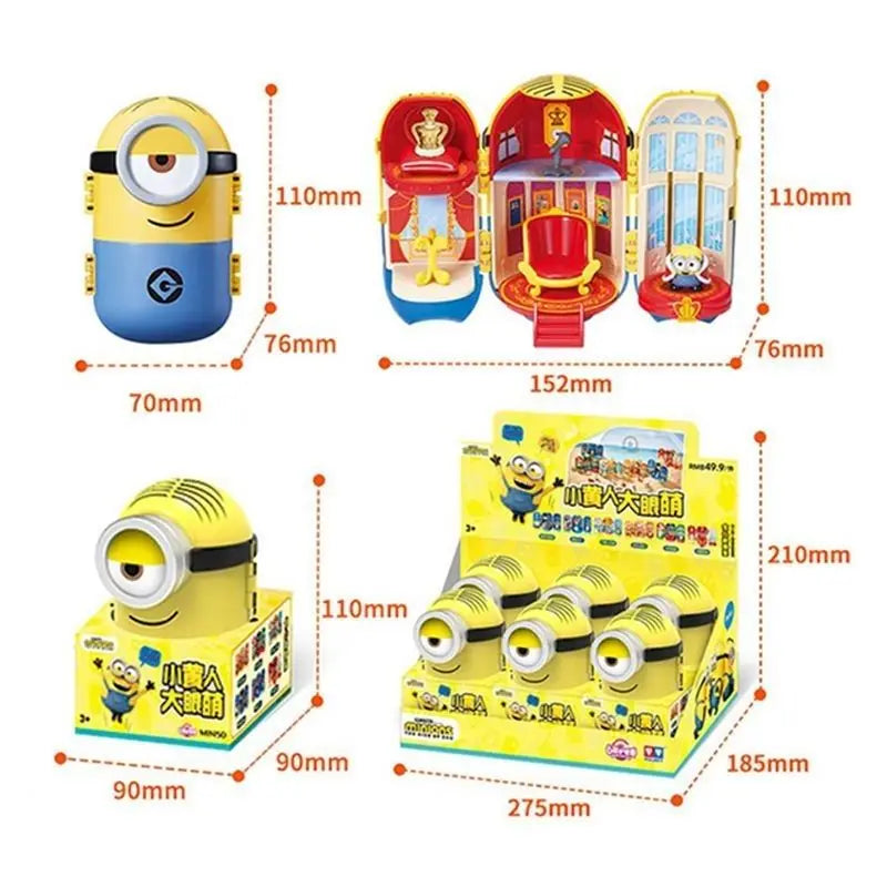 Minions Anime Cartoon Cute Doll Figure Blind Box Creative Despicable Me Scene Model Ornament Toy Surprise Gift Box Wholesale - Image 13