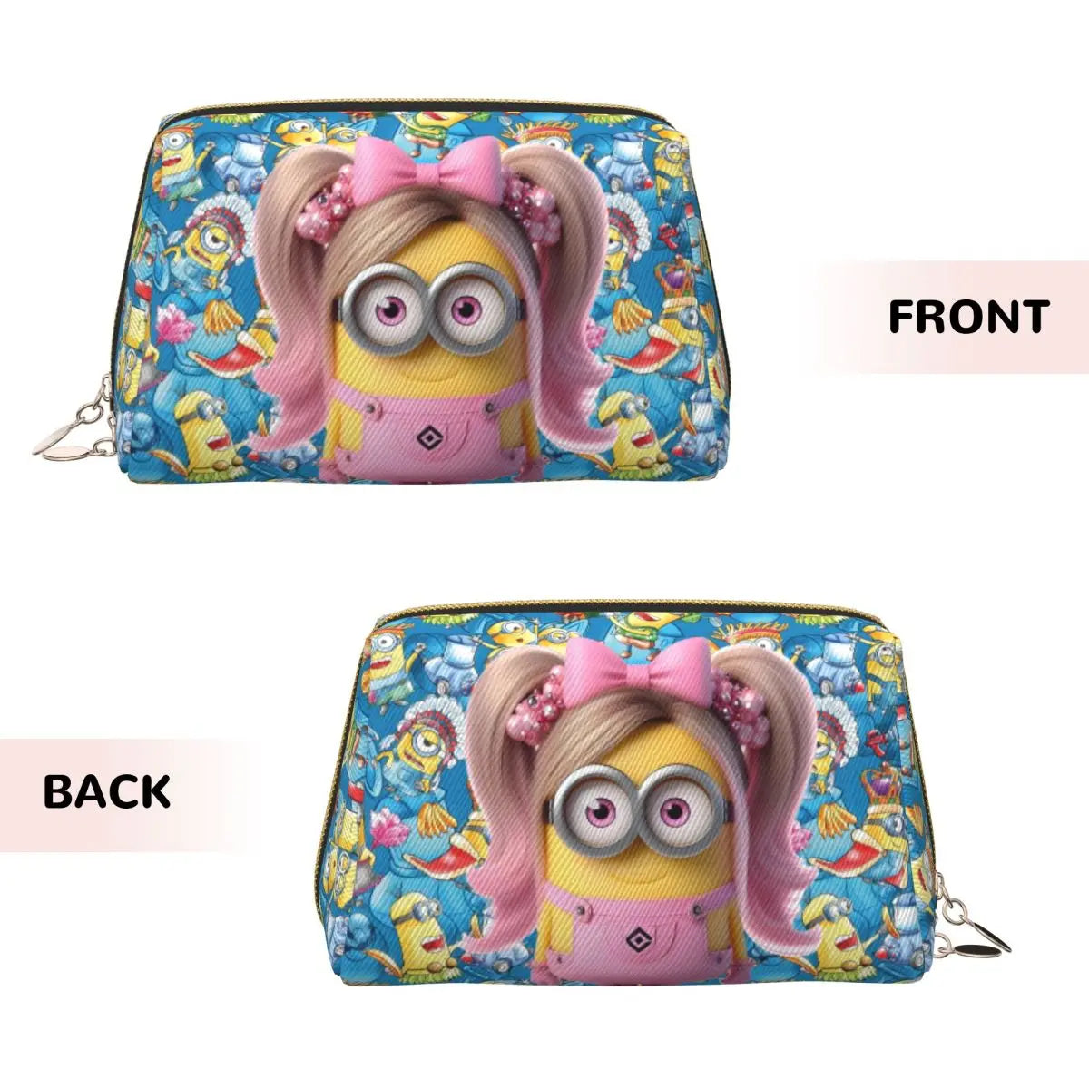 Custom Kawaii M-Miniones Classical Cartoon Cute Travel Toiletry Bag for Women - Image 15