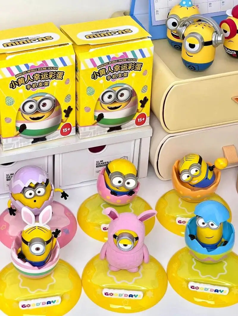 Minions Lucky Egg Series Mobile Phone Holder Stand Blind Box - Image 3