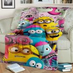 2025 New Cute Minions Flannel Blanket
